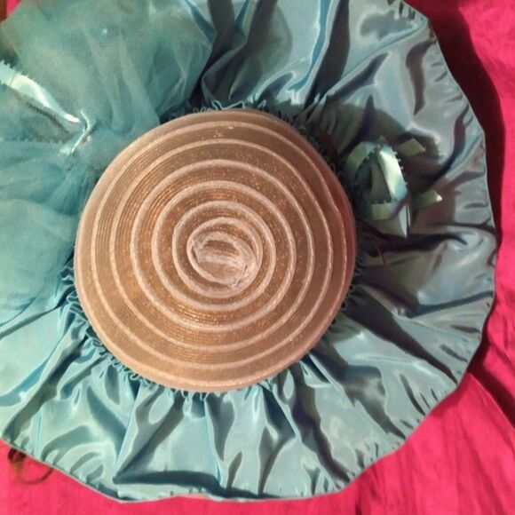 Vintage never wore hat. Blue - Picture 3 of 7